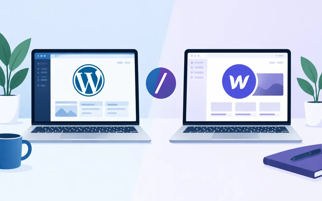 WordPress vs Webflow Business Sites Compared
